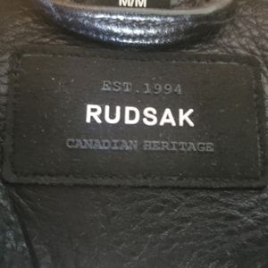 Rudsak Leather Bomber Jacket - Medium